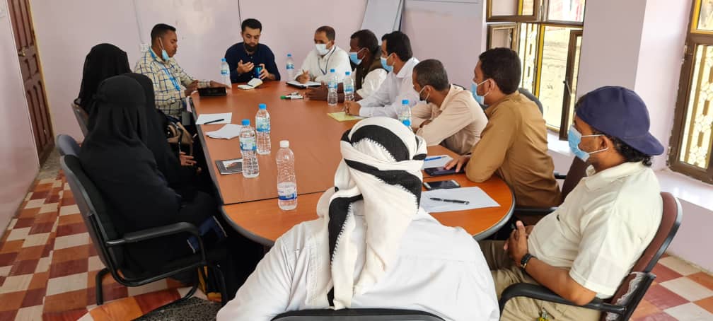 الاجتماع الدوري لفريق مكتب المفوضية لشؤون اللاجئين مع أعضاء شبكة حماية المجتمع في مأرب 
