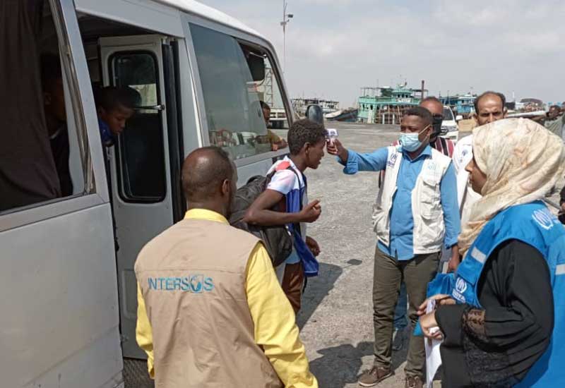 refugees in Yemen assisted in voluntary return