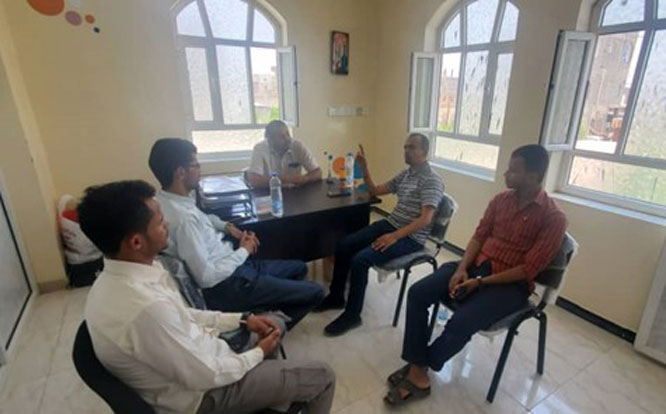 المساحة الآمنة تستقبل الهلال الأحمر اليمني فرع مأرب