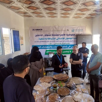 التغذية النازحين