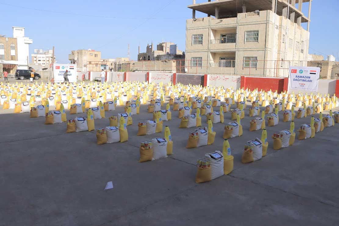 1000 سلة غذائية و5000 وجبة إفطار للمحتاجين والنازحين