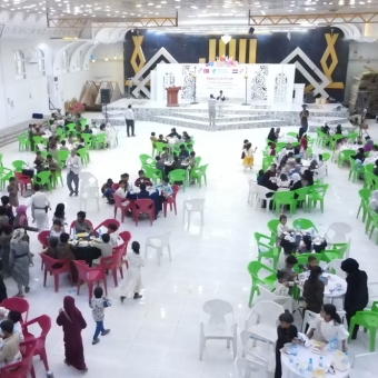إفطاراً جماعياً وبرنامجاً رمضانياً ترفيهياً لـ 900 يتيم ويتيمة