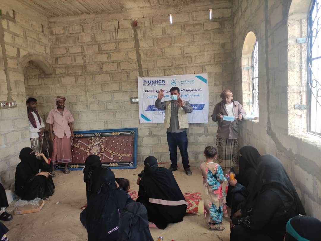 In partnership with UNHCR Two awareness sessions performed in psychological support and social solidarity