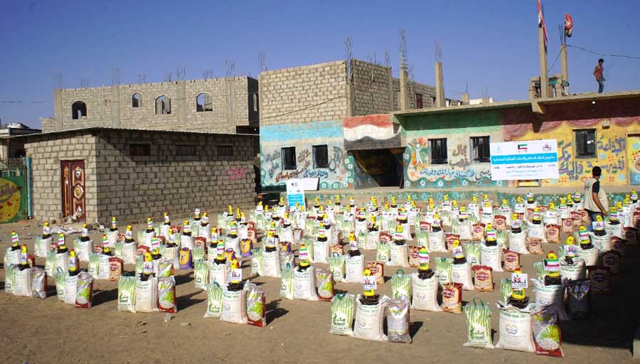 Funded by Balad Al Khair Association - Kuwait, (119) families benefited from Ramadan food basket