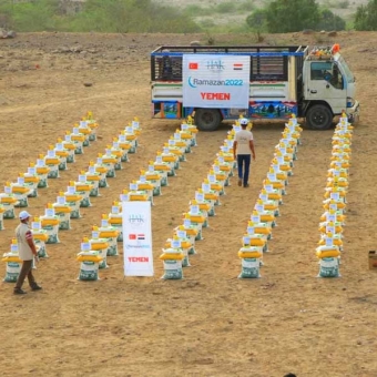 In partnership with hak insani yardım derneği - Turkey 500 abundant families in Tihama areas benefit from food baskets