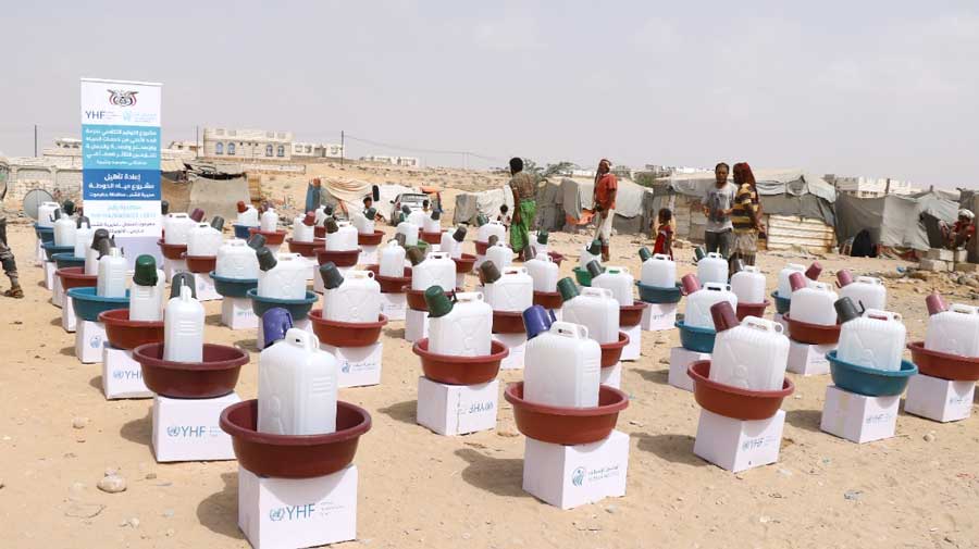 In partnership with YHF, family hygiene kits were distributed for IDPs