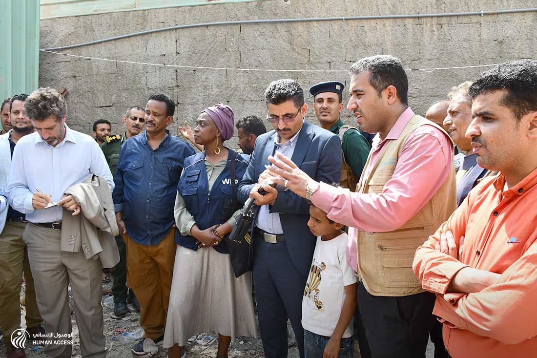 United Nations Delegation visits IDPs’ sites in Sala directorate, Taiz Governorate