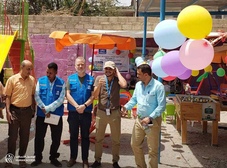 The Director of UNHCR Office in Marib visits the Community Center for IDPs
