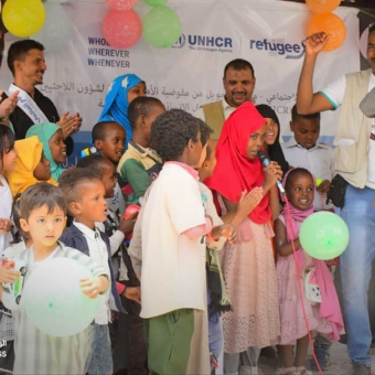 For the first time in Marib governorate, a festive event was held on the occasion of World Refugee Day