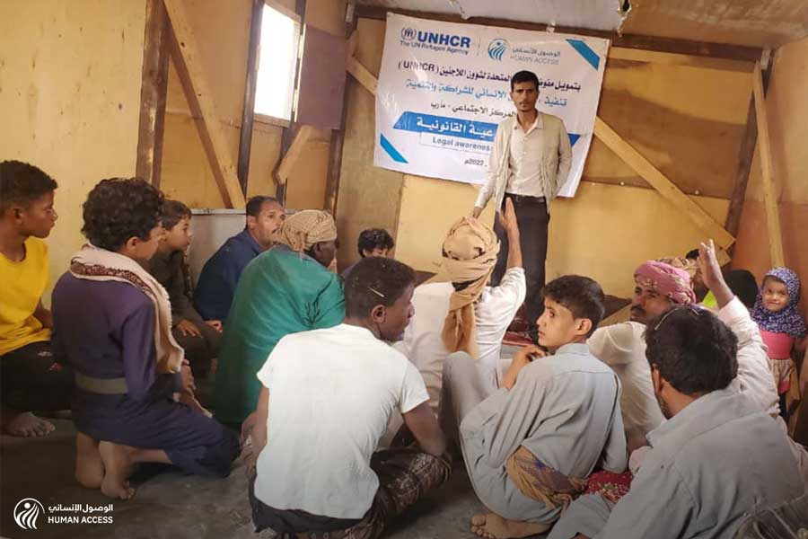 Two awareness sessions conducted for the IDPs on identification documents and family planning 