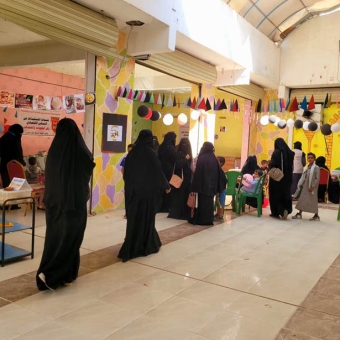 Bazaar for products of women benefiting from economic empowerment grants