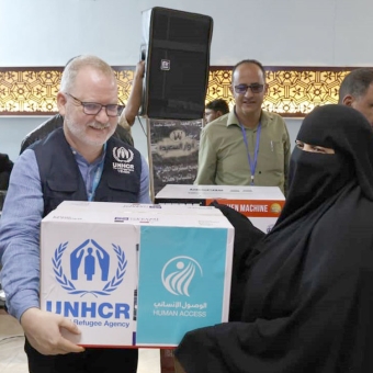 Craft bags handover and a bazaar to support Yemeni women