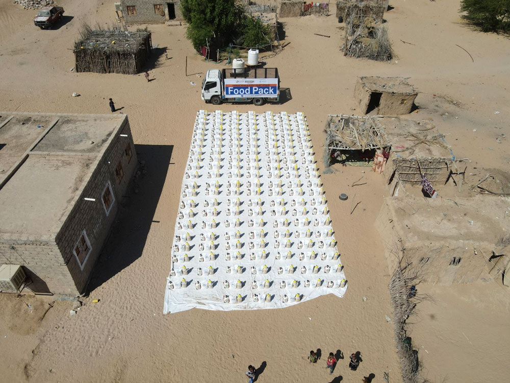 relief items, shelter, and winter clothing