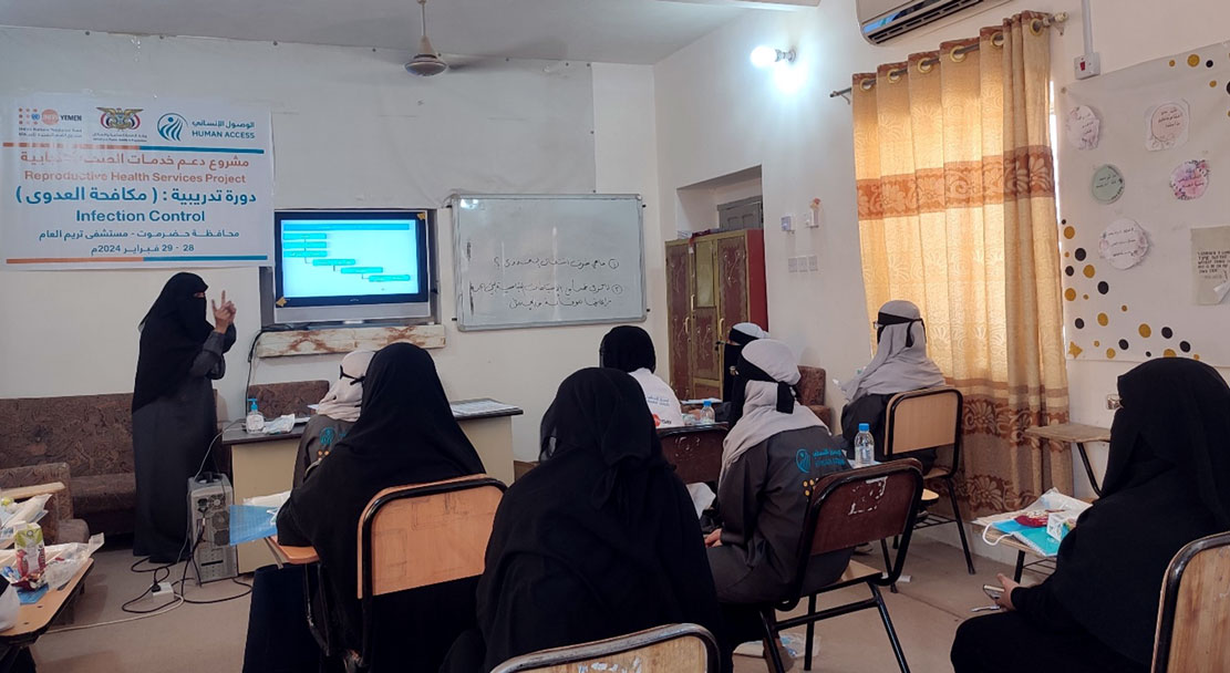 Training health personnel on infection control