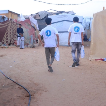 5,040 displaced people benefit from sacrificial meat