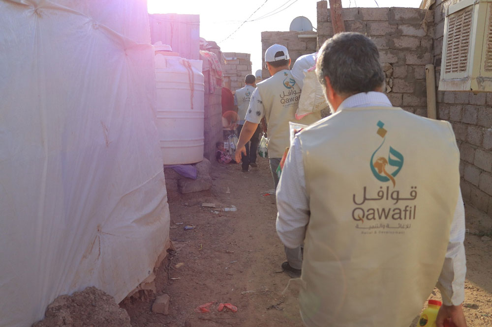 Distribution of 150 food baskets as part of Ramadan charity projects