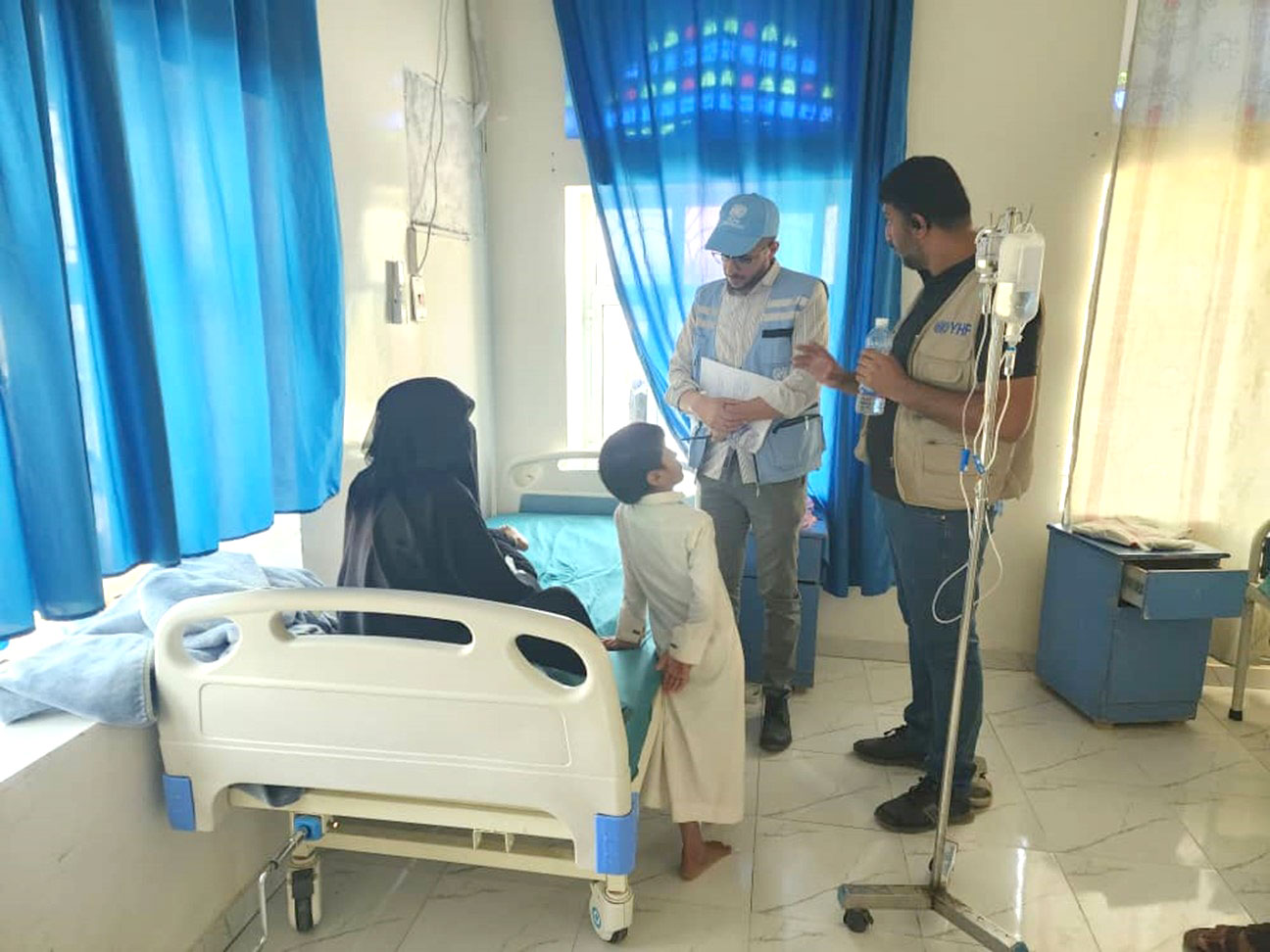 Marib’s office OCHA team reviews Hayat Project activity progress