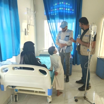 Marib’s office OCHA team reviews Life Project activity progress