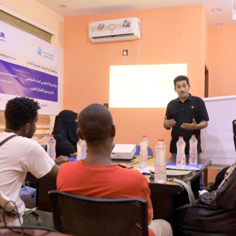 Volunteers trained to enhance access to education for refugee children in Kharaz camp