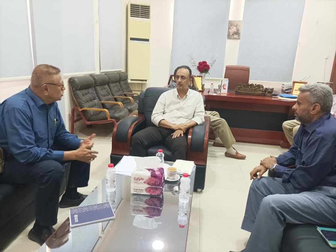 Aden Health Office Director General meets with the Integrated Project management delegation, commending the interventions