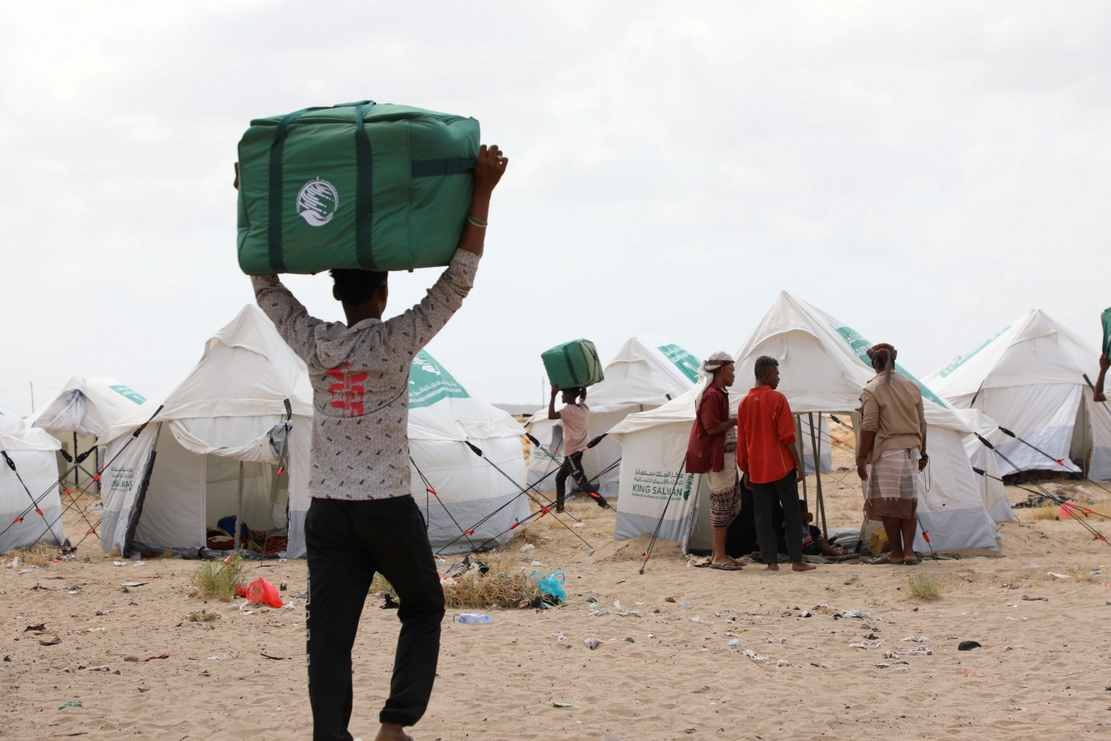 KSrelief Launches Distribution of 171 Tents and Shelter Kits in Lahj